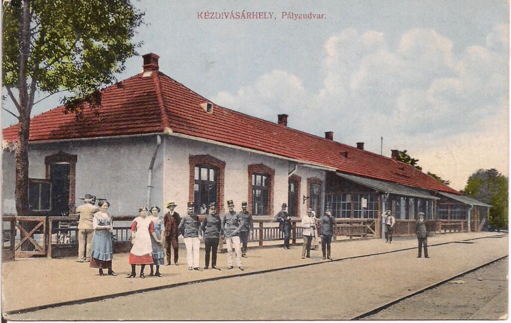 Kézdivásárhely, pályaudvar, 1913