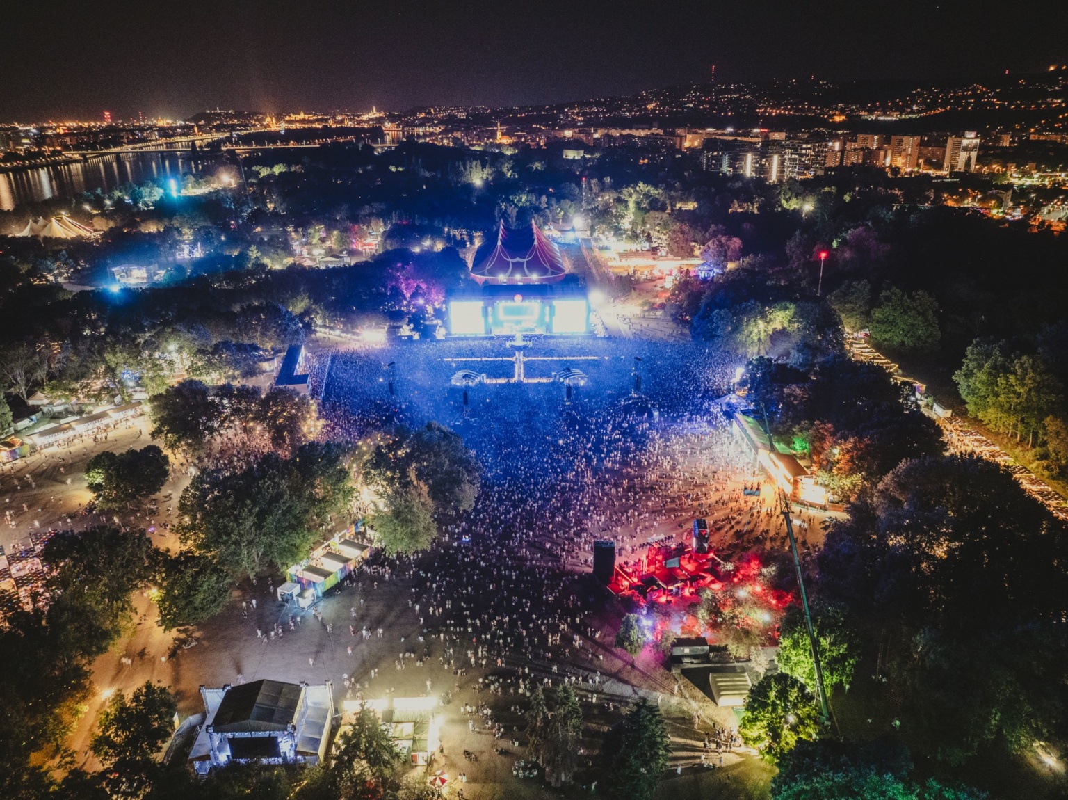 Sziget Fesztivál éjszaka