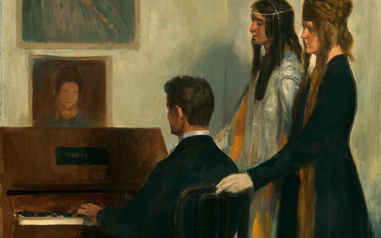 Körösfői-Kriesch Aladár a zongoránál, 1910