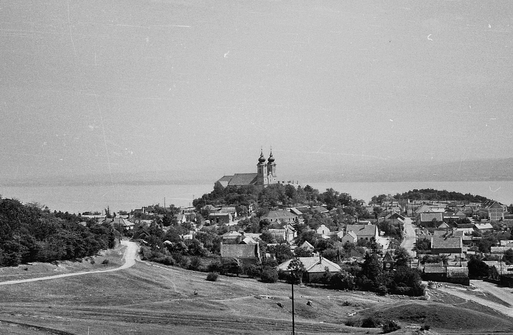 Tihanyi látkép, 1962, Fortepan, Magyar Krónika Magazin