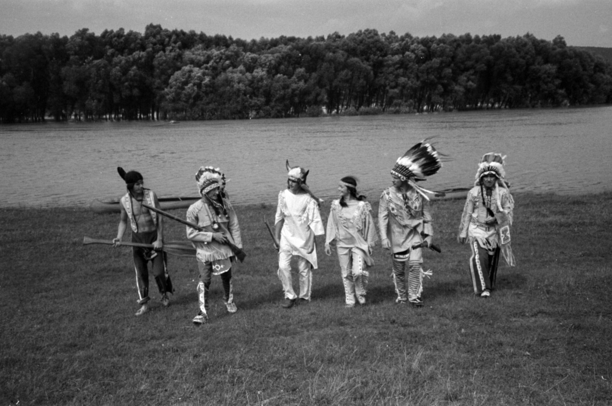 Baktay Ervin és a dunai indiánok Fotó: Fortepan