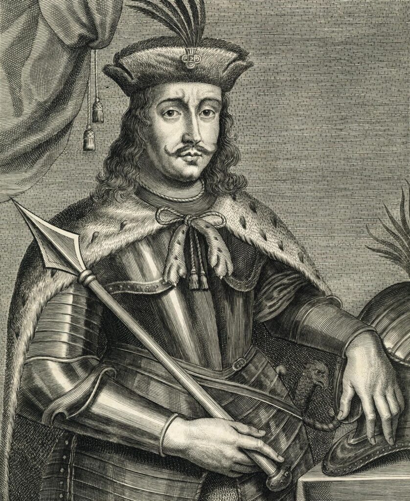 Zrínyi Miklós (1620-1664) portré. Forrás: Országos Széchényi Könyvtár, Régi Nyomtatványok Tára